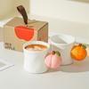 Creative Fruit Cup Mug Coffee Cup Opening Gift Ceramic Cup Cute Apple Peach Home Water Cup