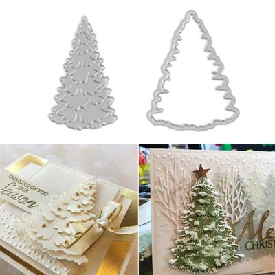 Metalowe wykrojniki do wycinania choinek DIY Scrapbooking Papierowe karty Szablon do rękodzieła