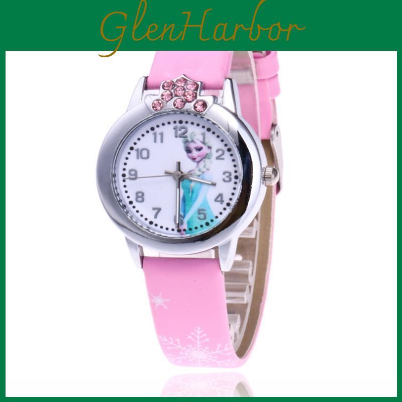 Frozen Childrens Waterproof Quartz Watch With Cartoon Dial For School Kids
