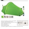 15d Double Layer One Men Single Person Tunnel Backpacking Tent 3 Season For Camping Hiking Travelling Ultralight Silicone Coated