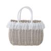 Kleurrijke Geweven Plastic Mand: Handige Souvenir Cadeau, Imitatie Rotan, Dames Bad- en Opbergmand