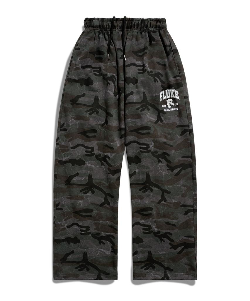 FLUKE Camo Graphic Sweatpants Grey Ftp214