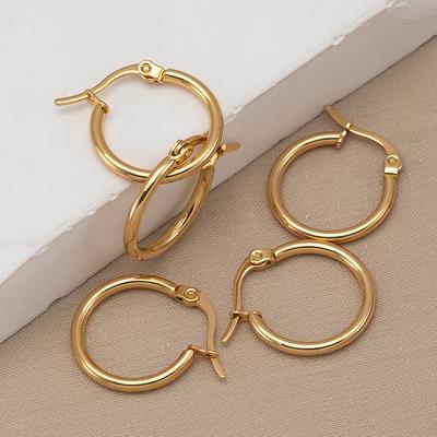 10 Stück 20mm Edelstahl Ohrringe Offene Ohrringe Für Schmuckherstellung DIY Komponenten Zubehör