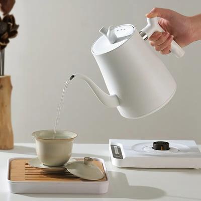 1000W Gooseneck Electric Kettle Hand Brewing Coffee Pot Teapot 1.0L Slender Mouth Pot Kettle Temperature Control Water Jug 220V AVE