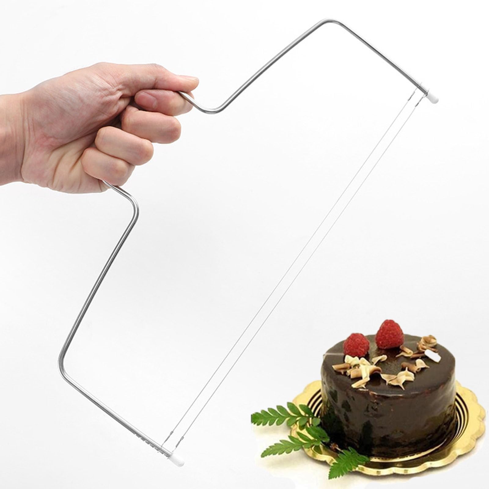 

Проволочный резак для торта SensaBliss, нож для торта своими руками, 1 шт., проволочный резак для хлеба и тостов из нержавеющей стали, вспомогательный гаджет для выпечки, высокая твердость, нелегко