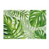 Heat Resistant Table Mat Anti Slip Tableware Pad Green Plants Linen Placemat  Table Decoration