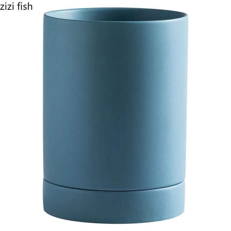 Ceramic Chopstick Holder Single Storage Jar Chopstick Spoon Storage Tube Creative Chopstick Cage Tableware Kitchen Storage Box