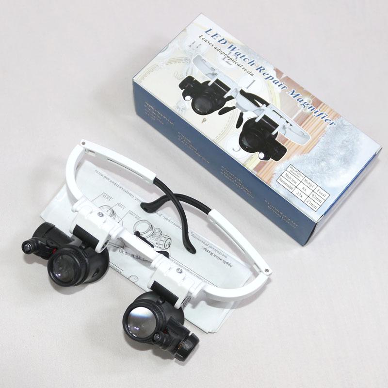 9892H-1 Eyeglass-Style Magnifier with LED Lights for Mechanical Repairs