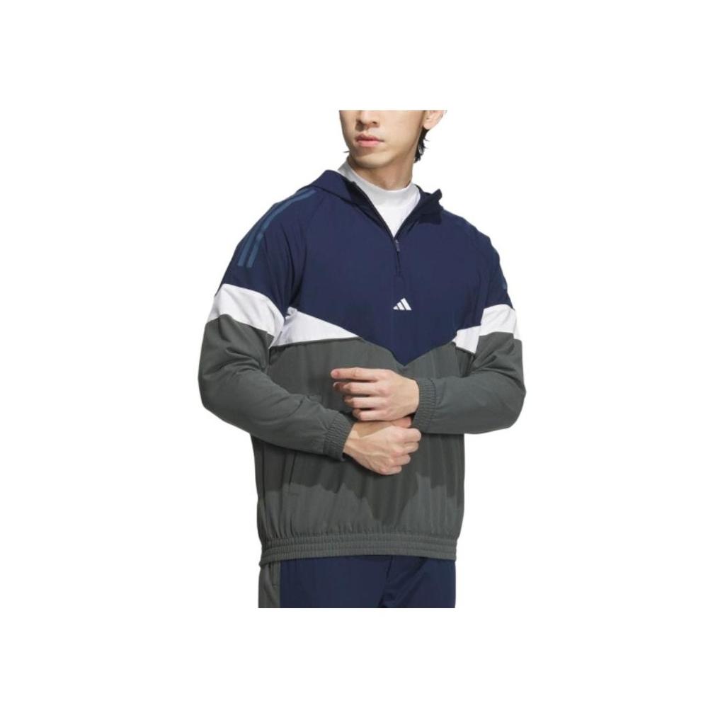 Adidas Comfortable Loose Fit Long Sleeve Retro Hoodie Men Hoodies Blue-Green IM7223