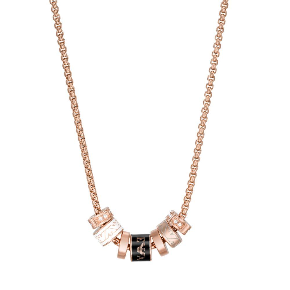 

Emporio Armani Fashion Rhinestone Beaded Collar Chain Necklace Women necklace EGS2931221 Basic Packaging-Box