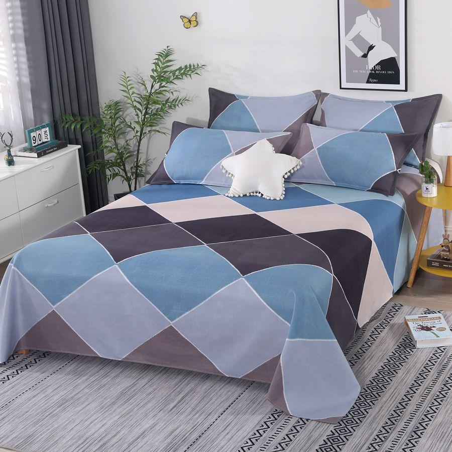 Simple Thickened Bed Sheets for All Seasons, Single and Double Bed Sheets In Multiple Specifications