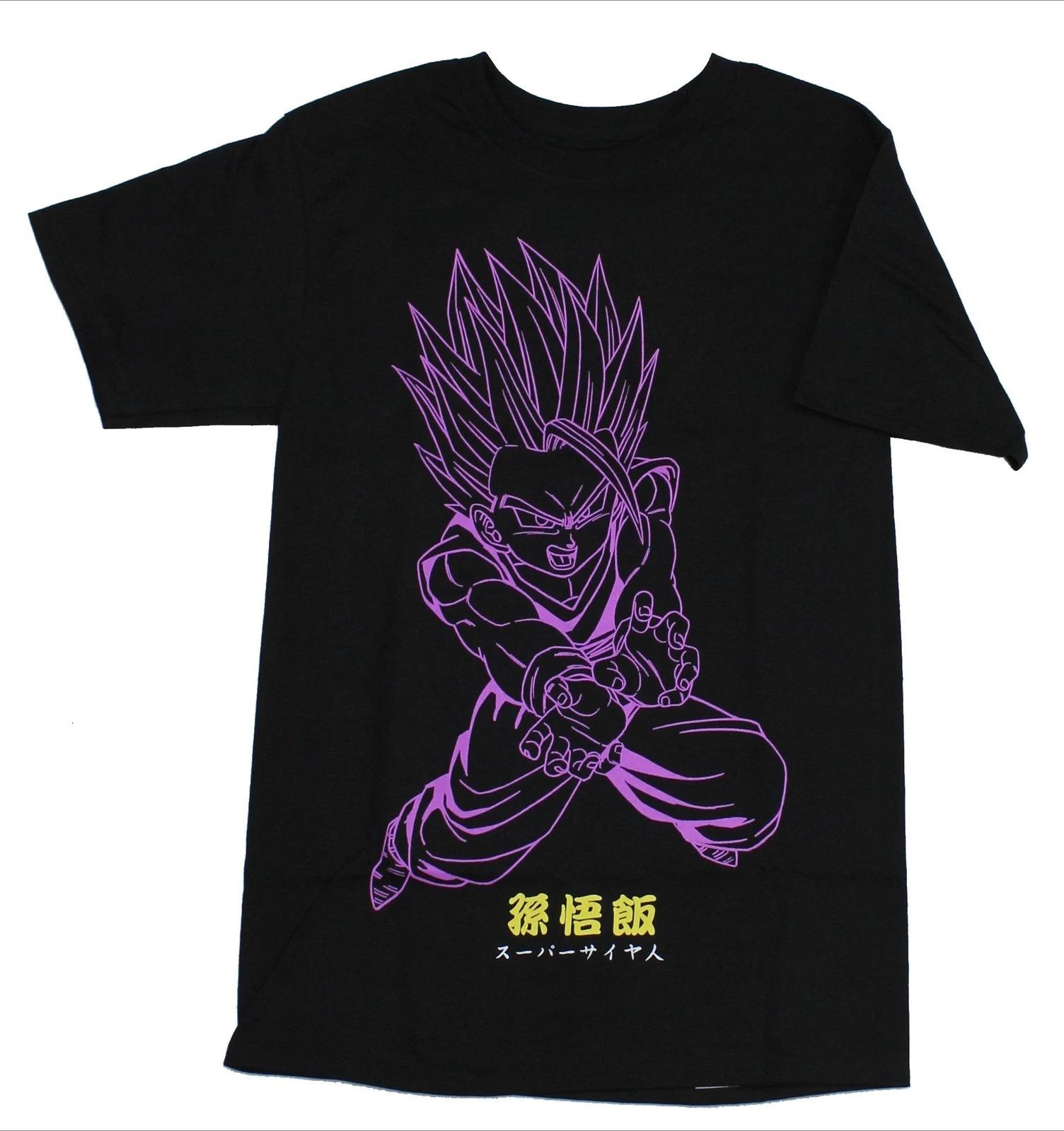 

Dragon New TShirt Gohan Powerful Purple Line Drawing The same highquality pure cotton top for men and women S