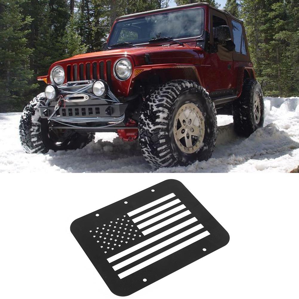 Tailgate Air Vent Outlet Cover Plate National Flag Style Fits for Jeep Wrangler TJ 1997 2006