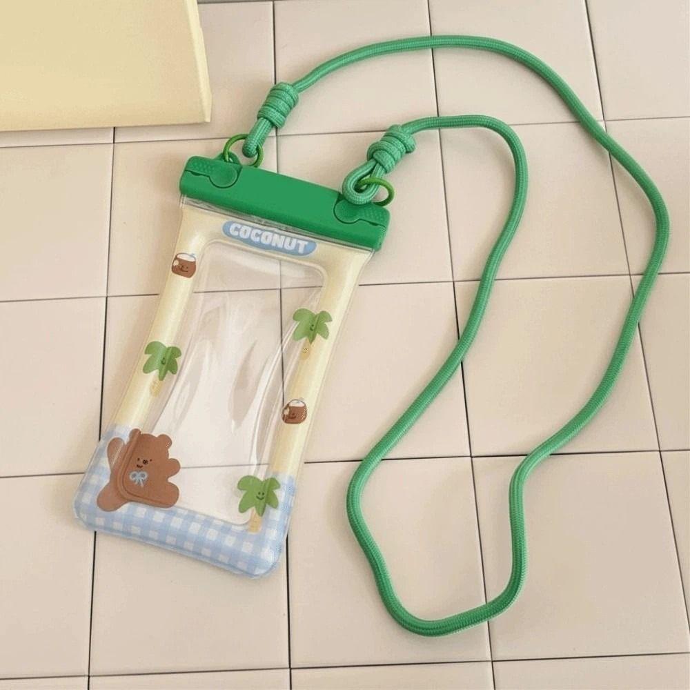Cartoon Animal Printed Waterproof Phone Pouch Crossbody Dry Bag The Water-Sprinkling Festival