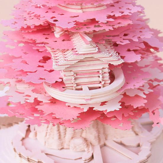 2026 Tidsstycke Kalender 3D Självhäftande Notislappar Bordskalender med LED-ljus Memoblock Konst Veckokalender Pappersskulptur Gåva till Kollega Vän Skrivbord