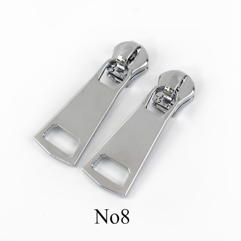 Meetee 5/10Pcs 3# 5# 8# Metal Zipper Puller Sewing Zippers Slider for Clothes Bag Pocket Zips Repair DIY Hardware Accessories