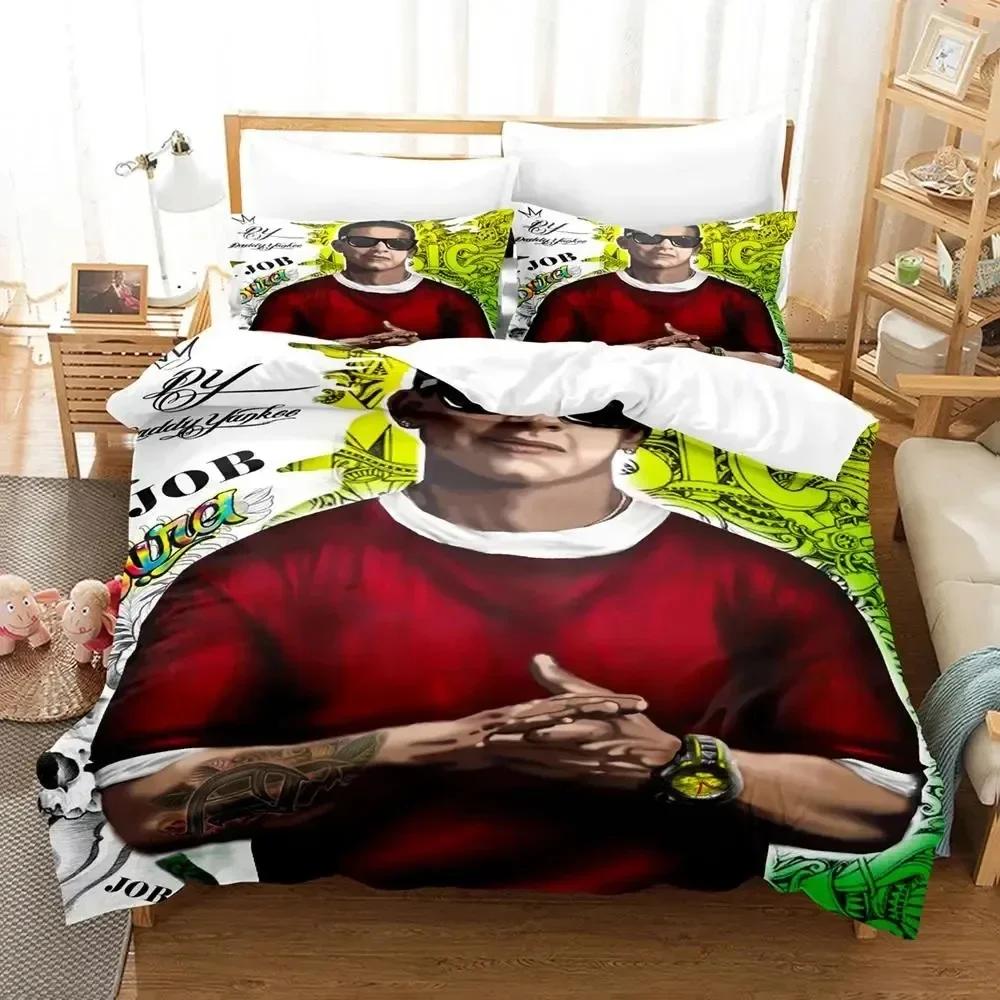 3D Printing Daddy Yankee Bedding Set Duvet Cover Bed Set Quilt Cover Pillowcase Comforter King Queen Size Boys Adult Bedding Set