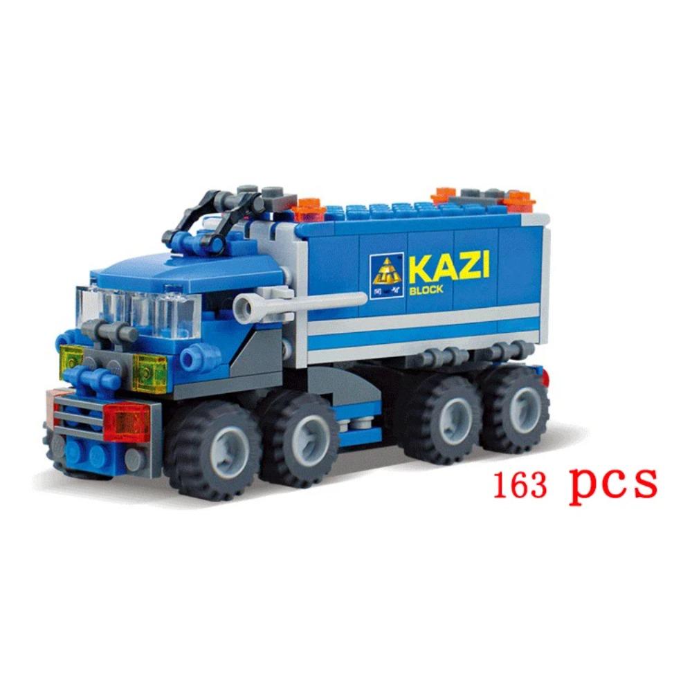 

Городской грузовик Пикап Тяжелый грузовой транспорт Модель Строительные блоки Машины Магазин Фургон Творческий экипаж Комбайн Машина Детская игрушка