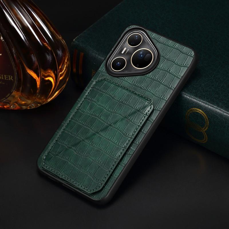 Slim Flip Phone Case With Card Slot Kickstand Pura 80 Ultra Pro P70 Mate70 Series Anti-Drop PU Leather Cover