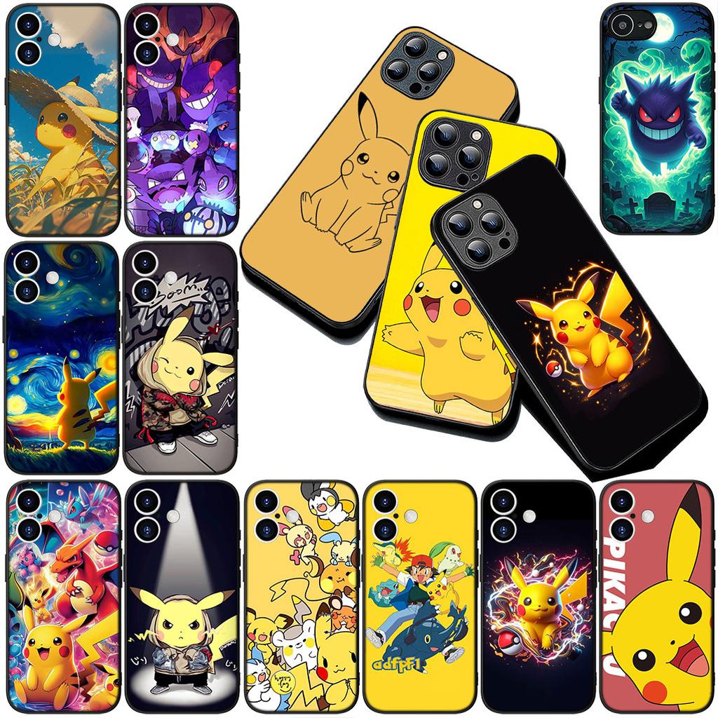Cover for Samsung Galaxy S24 S25 S23 FE Ultra Plus S7 Edge S25+ S23+ A56 5G Casing Phone Case Gengar P-Pokemons GO P-Pikachus