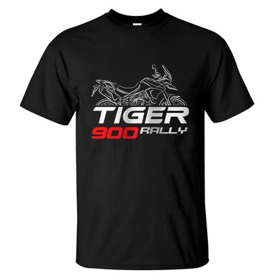 2024 T-shirt Homme T-shirt Décontracté Triumphs Tiger 900 Rally 2020-2024 Graphique Été Manches Courtes 100% Coton S-3XL T-shirt Cool