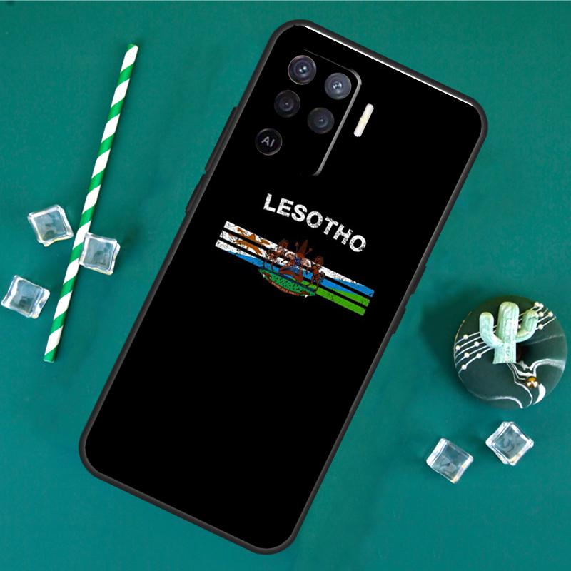 

Lesotho Flag Case For Oppo A40 A60 A80 A16 A76 A96 A18 A38 A58 A78 A98 A91 A15 A17 A74 A94 A54 A57S Cover OPPO A74 5G