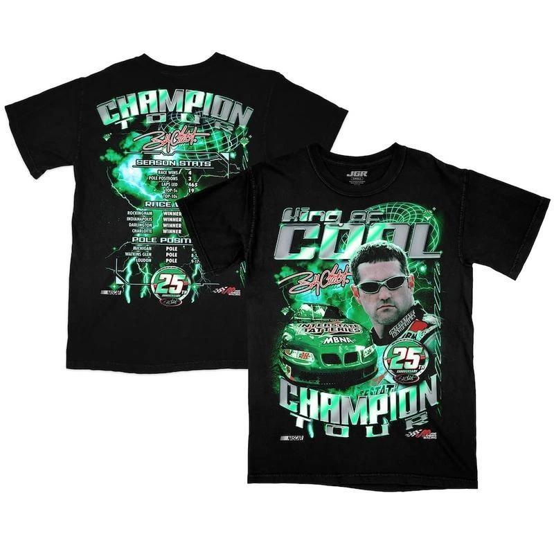 Футболка чемпиона Nascar Тони Стюарта, Футболка «Король Крутизны» #25, Одежда для гонок для фаната S