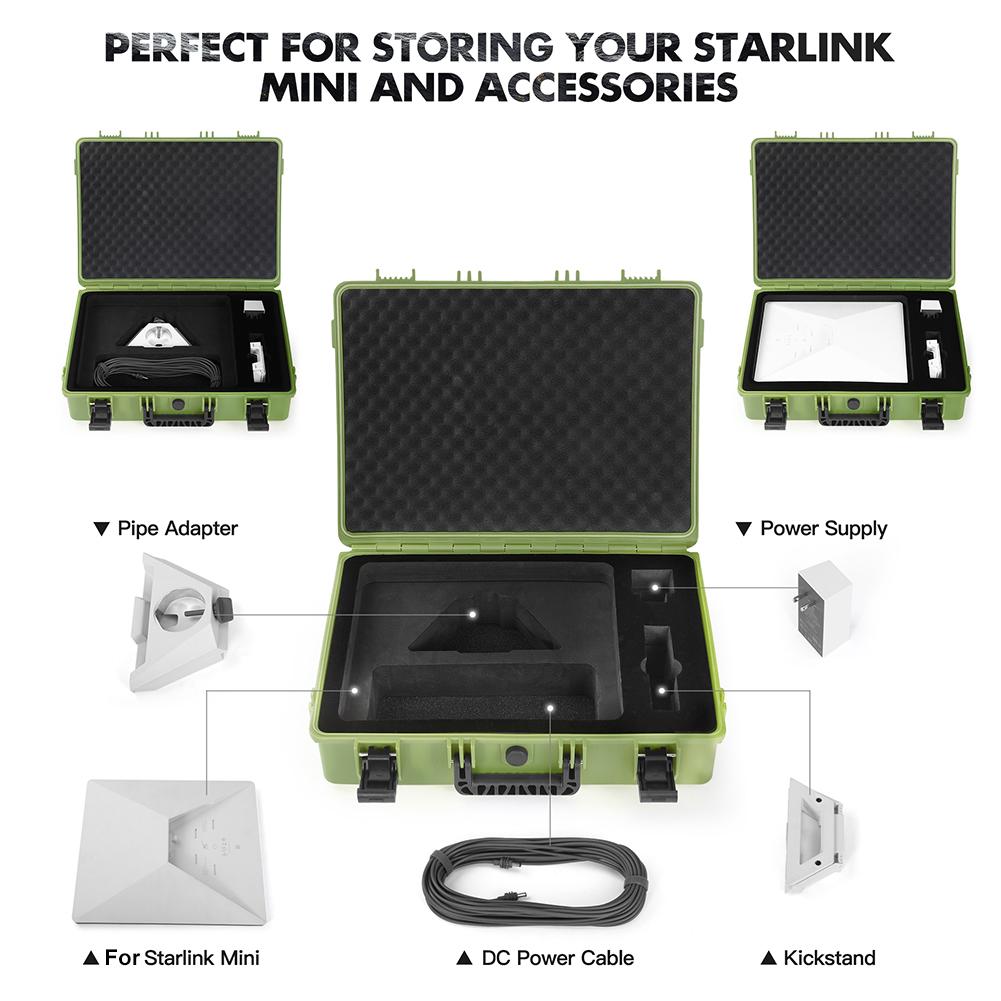 Hard Carrying Case for StarLink Mini Kit Handheld Travel Box Waterproof Anti Fall Shock-absorbing for StarLink Mini Accessories