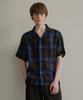 BEYOND CLOSET [Collection Line] Julian Check Summer Wool Shirt Blue