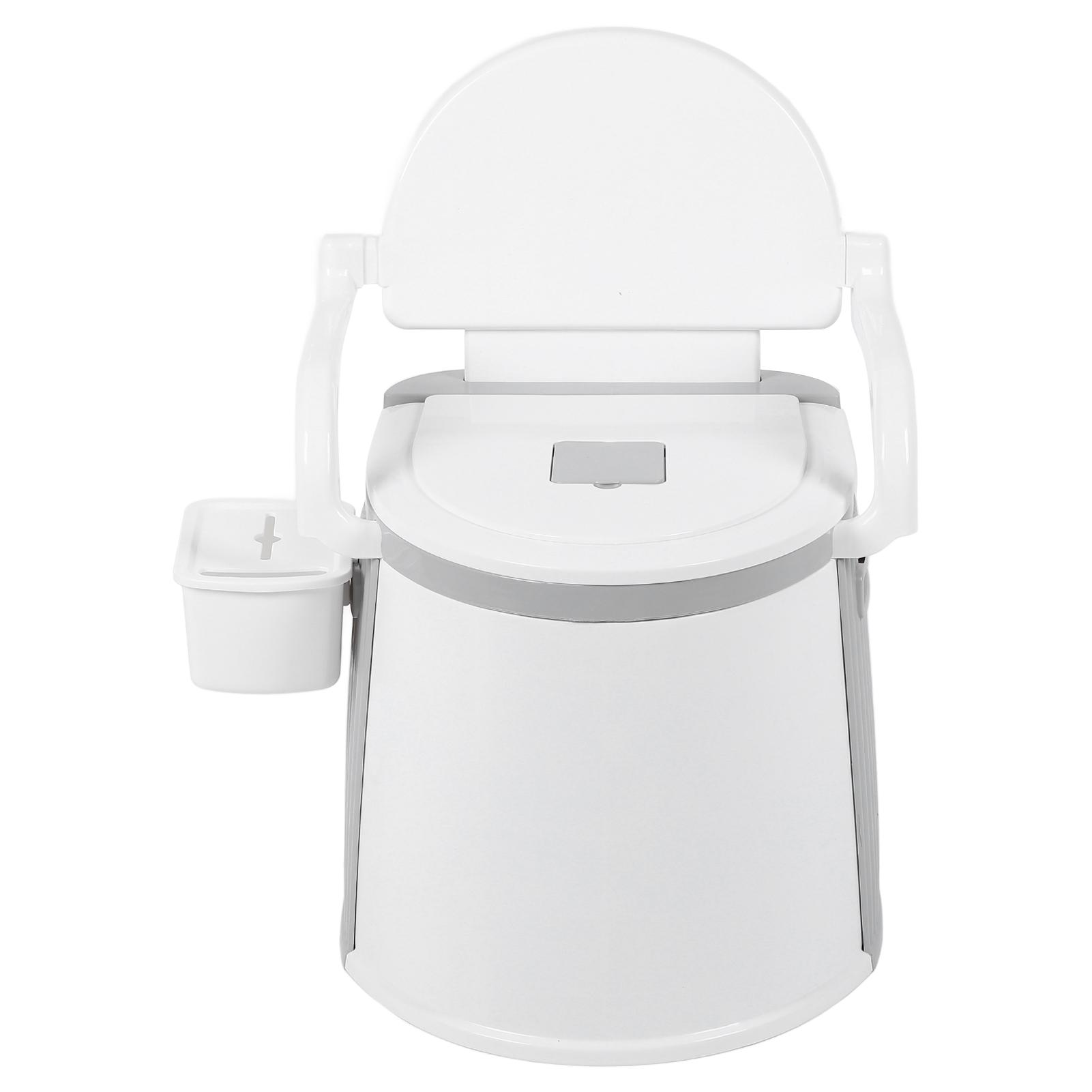 

Прикроватный туалетный стул Съемные подлокотники Предотвращают скольжение Прочный несущий переносной туалет