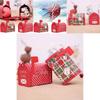 Festive Christmas Iron Mailbox Gift Box Charming Tin With Cartoon Checkered Style For Children
