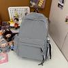 Schoolbag Japanese idyllic versatile student backpack women's small fresh plaid casual simple schoolbag travel backpack