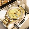 Influencer Brand Men's Tycoon Gold Luminous Waterproof Steel Watch