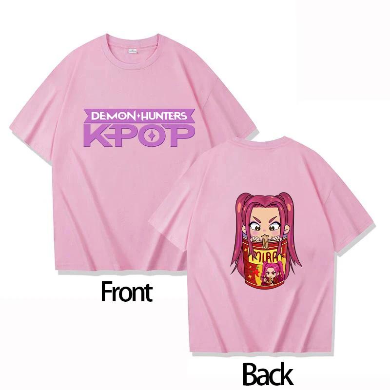 Hot Sale Boys Girls T-shirt Movie KPOP Demon Hunter RUMI O-Neck Women Men Short Sleeve Comfortable Soft Loose Casual Oversized Summer New Tee