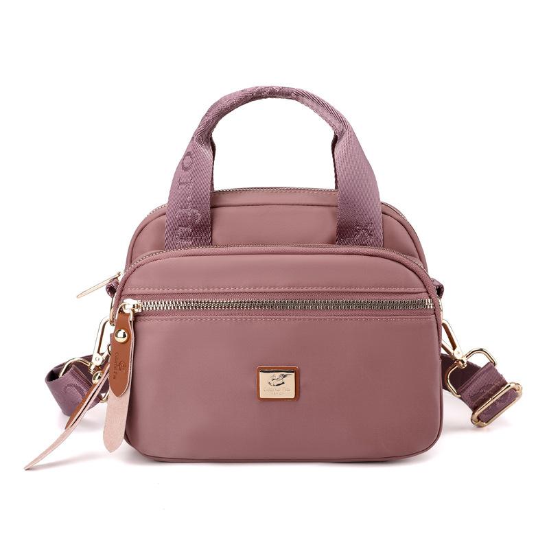 New women's trendy shoulder bag fashionable and simple multi-layer messenger bag anti-splashing nylon bag
