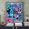 Vollbohrer Diamant Stickerei Wasserfall Kunsthandwerk Verkauf Diamant Malerei Landschaft Mosaik Schmetterling Handarbeit Wandkunst