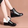 Women's Large Size Thick Sole Soft Sole Winter Warm Fur Snow Boots Padded Lined Ankle Boots Anti-slip Hiking Sports Cotton Boots Martin Boots