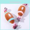 Brinquedo de Pelúcia para Cachorro Atacado Com Corda de Algodão Som e Durável Design de Bola de Futebol Oliva