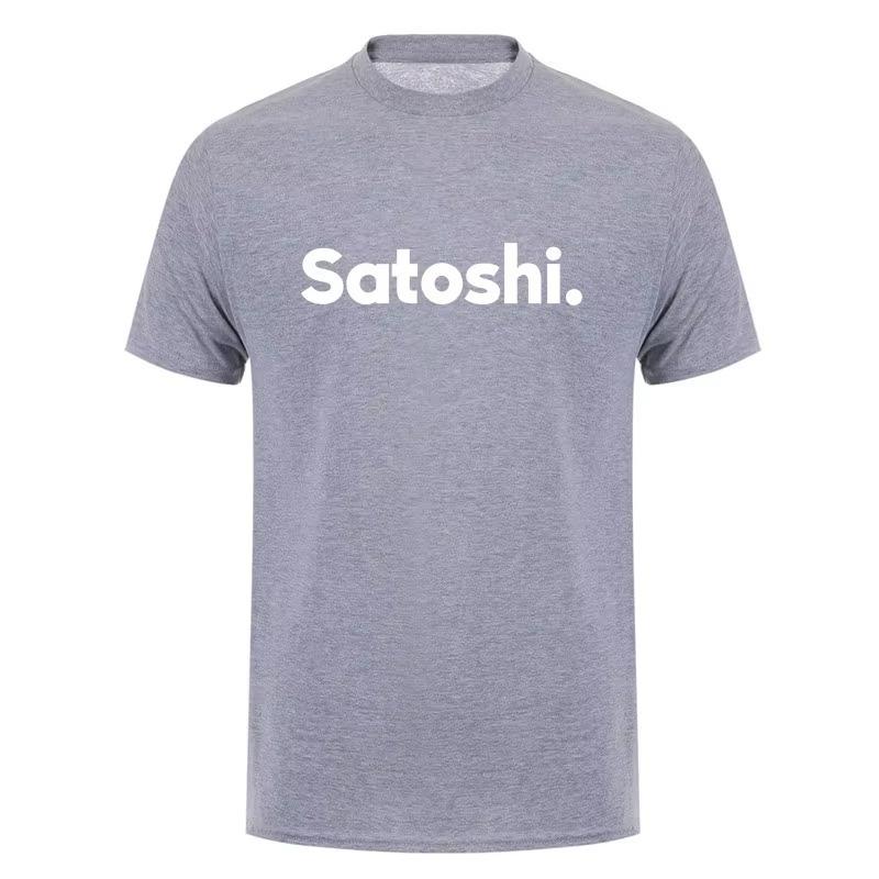 

Bitcoin Satoshi T Shirt Summer Men Cotton Short Sleeve Funny Blockchain Tops Tee Shirts Man Clothing 4XL