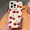 Cherries are suitable for Apple 17 mobile phone case iPhone16/15/14 simple 13promax anti-drop 12/11 soft 7