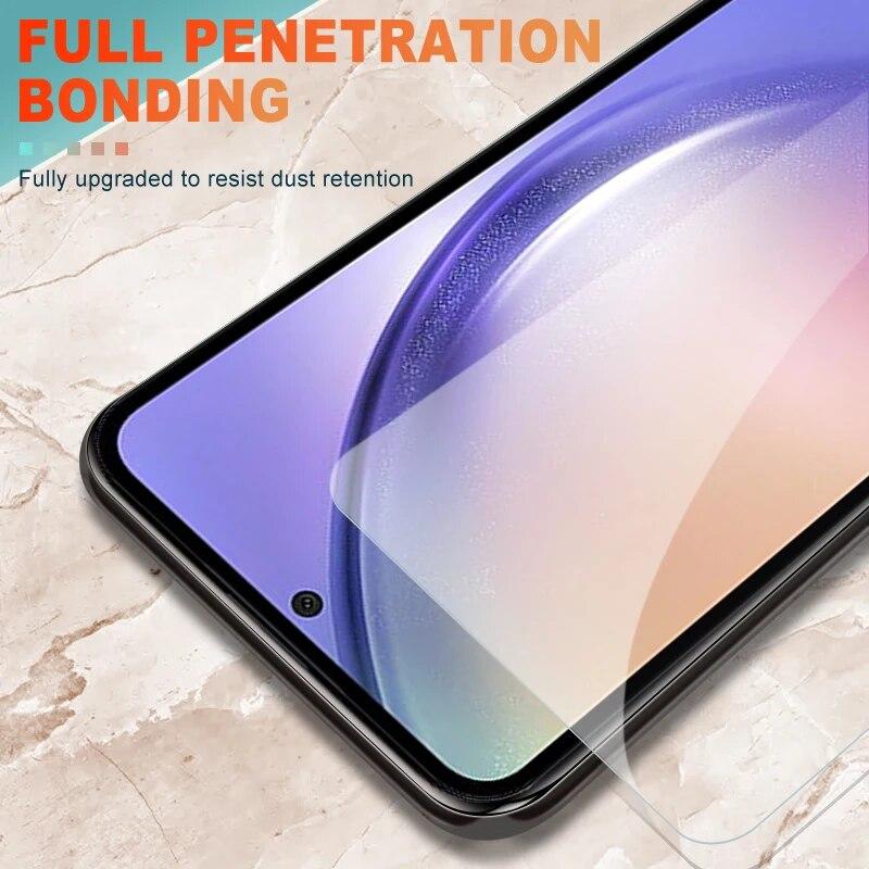 3Pcs Full Tempered Glass For Samsung Galaxy A05 A15 A25 A35 A55 Screen Protector A04 A14 A24 A34 A54 F04 F14 F34 F54 Glass Film
