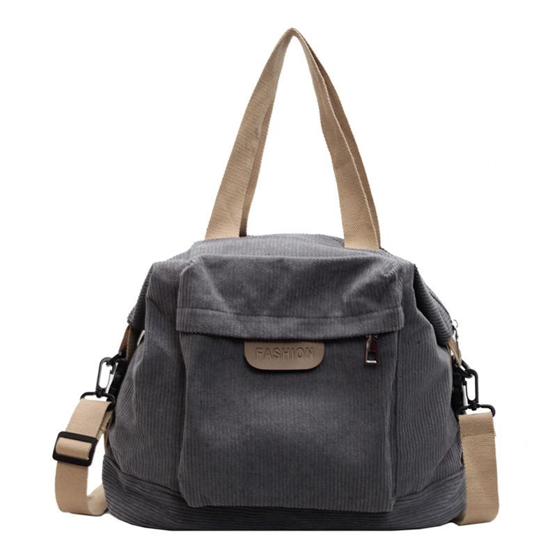 Geantă de damă din catifea reiată nouă pentru toamnă și iarnă, geantă de umăr simplă în formă de scoică, geantă crossbody