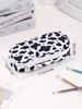 Cow Pencil Case Multi-Layered High-Capacity Pencil Pouch Gift Office School Stationery Back-To-School Stationery Pencil Case
