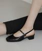 Sappun Hemidin Mary Jane Slingback Flat Shoes (3Cm)