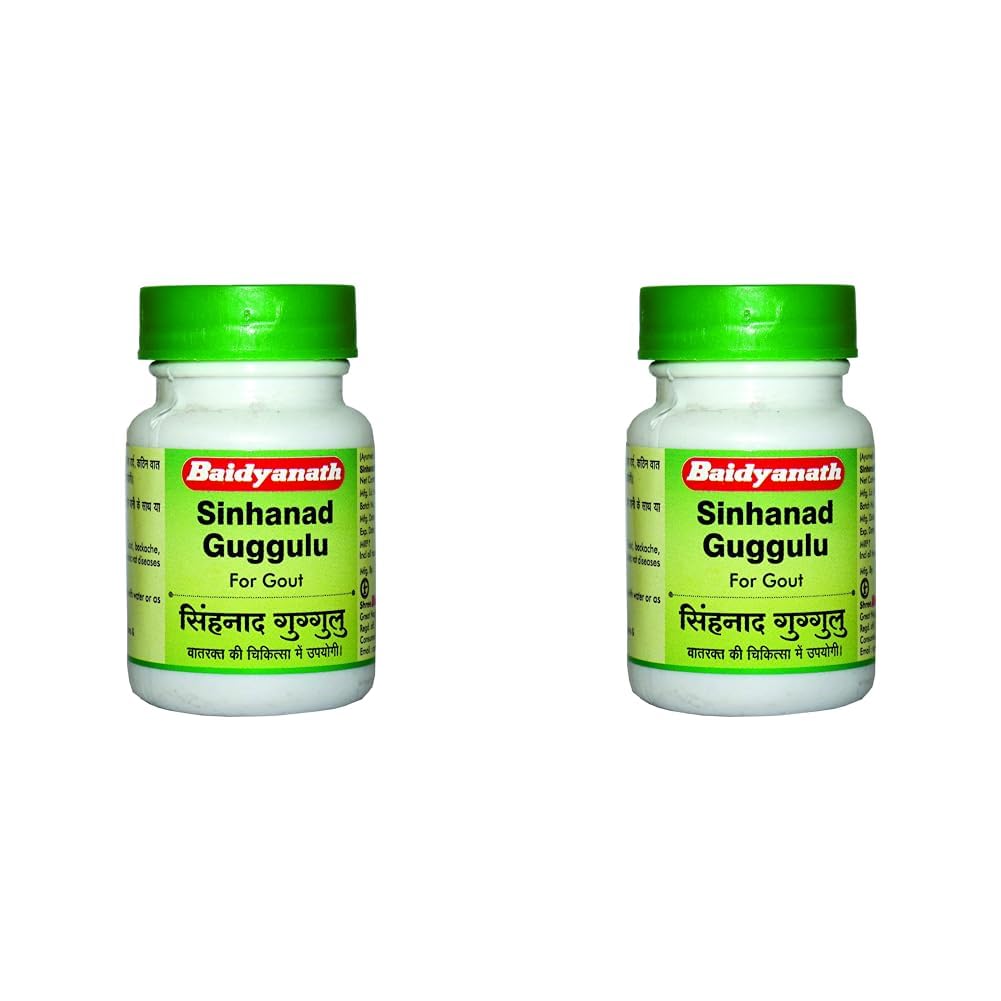 Baidyanath Asli Ayurved Sinhanad Guggulu 80 Tablets X Pack of 2 for Joint Support and Digestion