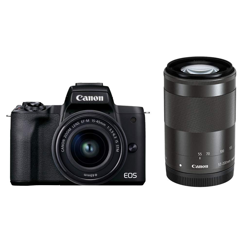 

Canon KISSM2BK WZK mirrororless SLR camera EOS Kiss M2 Double Zoom kit black