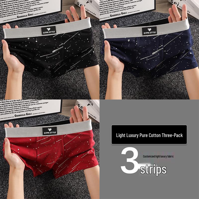 Men's Breathable Cotton Boxer Briefs - Comfortable, Loose-Fit, Mid-Rise, Plus Size, Perfect for Summer