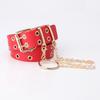 European and American Full-hole Women's Belt, Hip-hop Punk Style, Street Fashion, Cool Ins Style Belt, Chain Belt