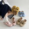 Non-slip Flat-bottomed Bag Head Slippers Women's Summer Wear Yellow with Skirt Half-drag Birkenstocks