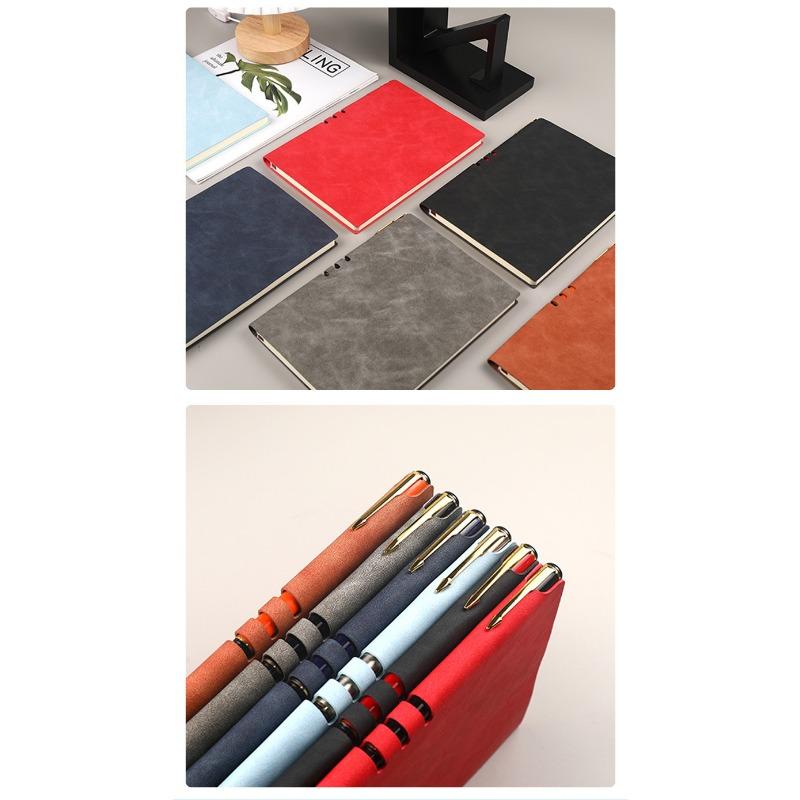 Simple A5 Pu Faux Leather Insert Notebook For Business Office Classic Printed